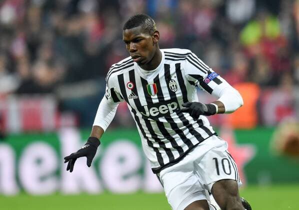 FUSSBALL CHAMPIONS LEAGUE SAISON 2015 2016 ACHTELFINALE RUECKSPIEL FC Bayern Muenchen - Juventus Turin 16.03.2016 Torjubel nach dem 01: Paul Pogba (Juventus Turin) 