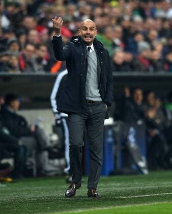 FUSSBALL CHAMPIONS LEAGUE SAISON 2015 2016 ACHTELFINALE RUECKSPIEL FC Bayern Muenchen - Juventus Turin 16.03.2016 Trainer Pep Guardiola (FC Bayern Muenchen) 