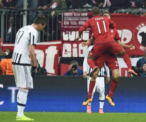 München, Deutschland - Fussball, Champions League, FC Bayern München vs. Juventus Turin: Thomas Muller 