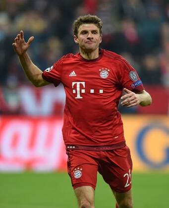 FUSSBALL CHAMPIONS LEAGUE SAISON 2015 2016 ACHTELFINALE RUECKSPIEL FC Bayern Muenchen - Juventus Turin 16.03.2016 Thomas Mueller (FC Bayern Muenchen) 