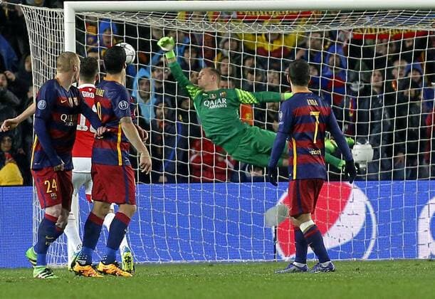 Ter Stegen. Second leg match played between FC Barcelona and Arsenal London. In this picture, Ter Stegen. xFRANCESCxADELANTADOx 