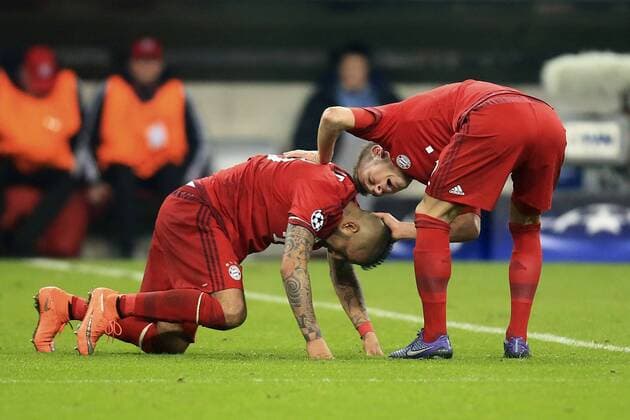 16.03.2016, Fussball Championsleague 2015 2016, Achtelfinale Rückspiel, FC Bayern München - Juventus Turin, in der Allianzarena München. Arturo Vidal (FC Bayern München) 
