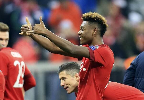 16.03.2016, Fussball Championsleague 2015 2016, Achtelfinale Rückspiel, FC Bayern München - Juventus Turin, in der Allianzarena München. David Alaba (FC Bayern München) jubelt 