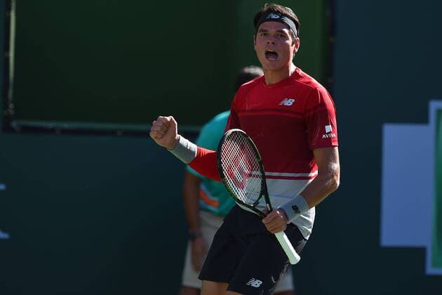 Milos Raonic (Can) - Tennis, Indian Wells 2016 - 16 03 2016 TennisMagazine Panoramic 