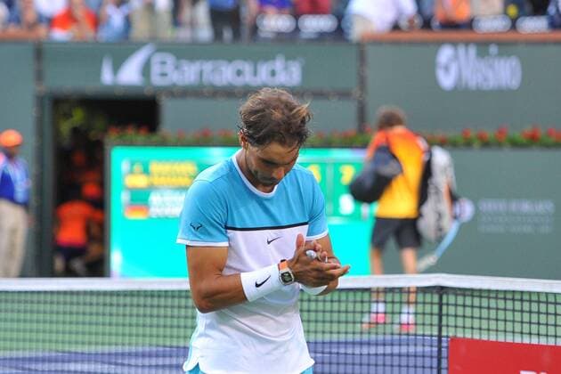 Rafael Nadal (Esp) vs Alexander Zverev (Ger) - Tennis, Indian Wells 2016 - 16 03 2016 TennisMagazine Panoramic 