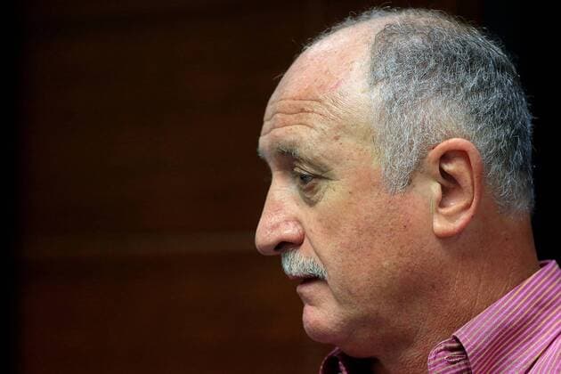 GUANGZHOU, CHINA - MARCH 16: (CHINA OUT) Luiz Felipe Scolari, head coach of Guangzhou Evergrande, attends a press conference PK Pressekonferenz after the AFC Champions League Group H match between Guangzhou Evergrande and Urawa Red Diamonds on March 16, 2016 in Guangzhou, China.  CFP481257678 