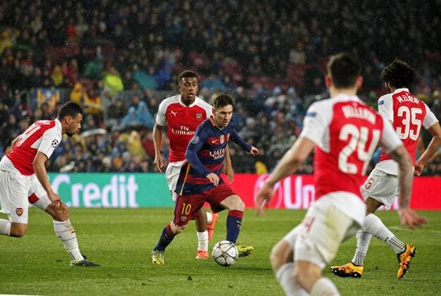 March 16, 2016 - Barcelona, Catalonia, Spain - BARCELONA -march 16- SPAIN: Leo Messi during the match between FC Barcelona Barca and Arsenal FC, corresponding to the second legh of the 1 8 final of the Champions League, played at the Camp Nou Stadium, on march 16, 2016. Uefa Champions League Round of 16: Barcelona vs Arsenal  - ZUMAn230