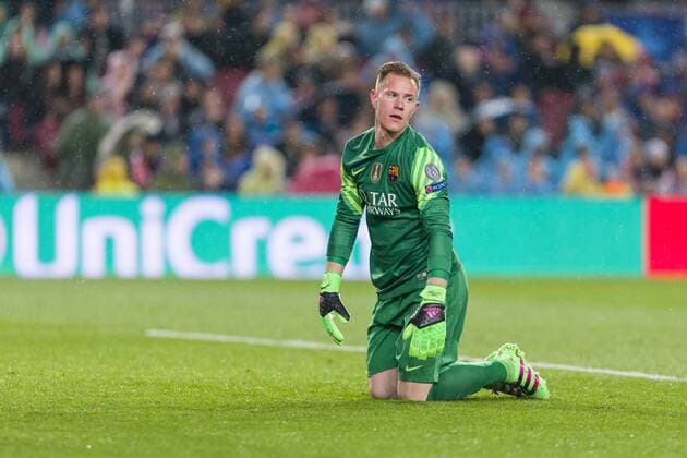 SPAIN - 16th Mar: Marc-Andre Ter Stegen during the UEFA Champions League round of 16, second Leg match between FC Barcelona Barca - Arsenal FC, played at Camp Nou Stadium on 16th Mar 2016 in Barcelona, Spain. (Credit: Mikel Trigueros Urbanandsport Cordon Press)  xMikelxTriguerosx xSPAINx-xFCxBarcelonax-xArsenalxFCx-xChampionsxLeaguex-x2015 16x