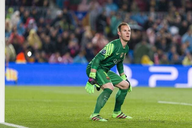 SPAIN - 16th Mar: Marc-Andre Ter Stegen during the UEFA Champions League round of 16, second Leg match between FC Barcelona Barca - Arsenal FC, played at Camp Nou Stadium on 16th Mar 2016 in Barcelona, Spain. (Credit: Mikel Trigueros Urbanandsport Cordon Press)  xMikelxTriguerosx xSPAINx-xFCxBarcelonax-xArsenalxFCx-xChampionsxLeaguex-x2015 16x