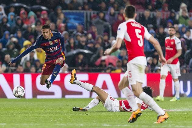 SPAIN - 16th Mar: Neymar jr. during the UEFA Champions League round of 16, second Leg match between FC Barcelona Barca - Arsenal FC, played at Camp Nou Stadium on 16th Mar 2016 in Barcelona, Spain. (Credit: Mikel Trigueros Urbanandsport Cordon Press)  xMikelxTriguerosx xSPAINx-xFCxBarcelonax-xArsenalxFCx-xChampionsxLeaguex-x2015 16x