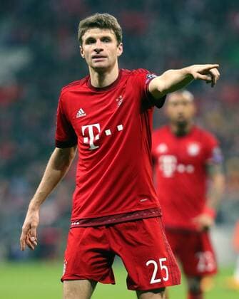 München Fußball Champions League Bayern München vs. Juventus Turin, Thomas Müller (Bayern)