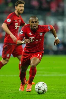 Mittwoch 16.03.2016, CL, UEFA Champions League, Saison 2015 2016, Achtelfinale Rueckspiel in Muenchen, FC Bayern Muenchen - Juventus Turin, 4:2, Douglas Costa de Souza (FC Bayern 11) DeFodi507
