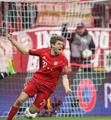 München, Fussball, Herren, UEFA Champions League, Saison 2015 2016, Achtelfinale FC Bayern München - Juventus Turin, 16.03.2016, Allianzarena München, Thomas Müller, FC Bayern München