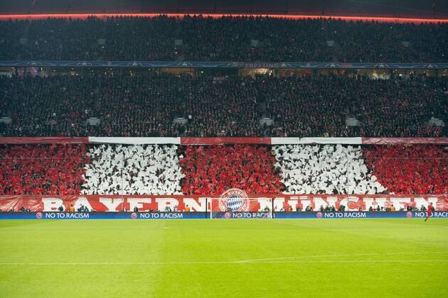 Champions League Achtelfinale, FC Bayern Muenchen , Allianz Arena, Muenchen 16.03.2016 Fans