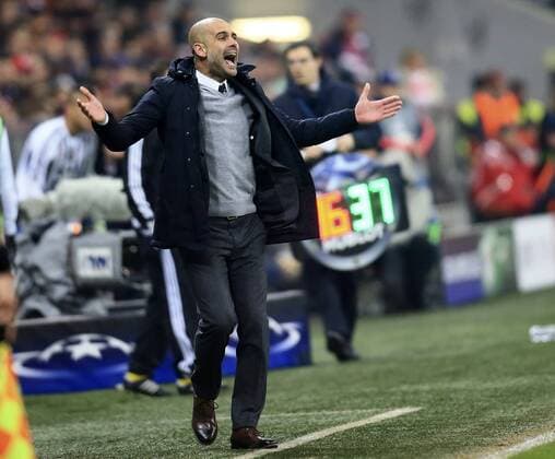 16.03.2016, Fussball Championsleague 2015 2016, Achtelfinale Rückspiel, FC Bayern München - Juventus Turin, in der Allianzarena München. Trainer Pep Guardiola (FC Bayern München) in Rage. 