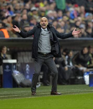 16.03.2016, Fussball Championsleague 2015 2016, Achtelfinale Rückspiel, FC Bayern München - Juventus Turin, in der Allianzarena München. Trainer Pep Guardiola (FC Bayern München) in Rage. 