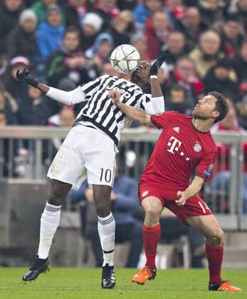 München, 16.03.2016, Allianz Arena Paul Pogba (Juve), Xabi Alonso (FCB) FC Bayern München vs. Juventus Turin mm