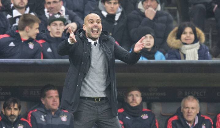 München, 16.03.2016, Allianz Arena Trainer Josep Pep Guardiola (FCB) FC Bayern München vs. Juventus Turin mm