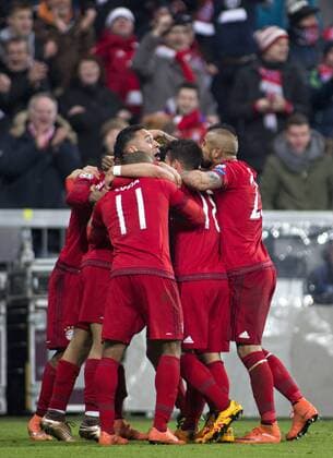 Spieltraube Bayern. Thiago Alcantara (Bayern) mit großen Augen 16.03.2016, München, Bayern München vs. Juventus Turin Â