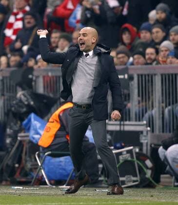 GUARDIOLA Pep Trainer Team FC Bayern Muenchen UEFA Champions League Achtelfinale FC Bayern Muenchen-Juventus 4 : 2 am 16. Maerz 2016 in Muenchen 