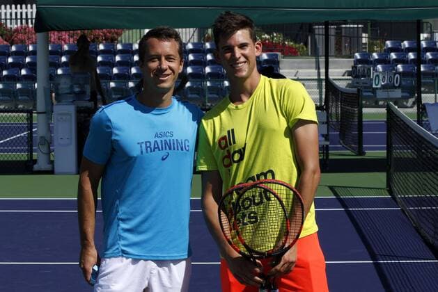 Philipp Kohlschreiber (li.) und Dominic Thiem