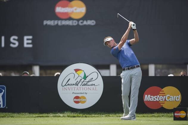March 17, 2016: Brett Stegmaier watches his tee shot on 10 during the first round of the Arnold Palmer Invitational in Orlando, FL. (Photograph by Roy K. Miller Icon Sportswire) GOLF: MAR 17 PGA Golf Herren - Arnold Palmer Invitational presented by MasterCard - First Round Icon1603170391 EDITORIAL USE ONLY