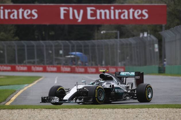March 18, 2016 - Melbourne, Australia - NICO ROSBERG of Germany and Mercedes AMG Petronas F1 Team drives during the first free practice session of the 2016 Formula 1 Australian Grand Prix at Albert Park Circuit, in Melbourne, Australia. F1 2016 - Australian Grand Prix - Practice - ZUMAg147