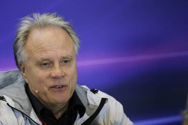 March 18, 2016 - Melbourne, Australia - GENE HAAS, Founder and Chairman of Haas F1 Team talks during the team principals press conference PK Pressekonferenz of the 2016 Formula 1 Australian Grand Prix at Albert Park Circuit, in Melbourne, Australia. F1 2016 - Australian Grand Prix - Practice - ZUMAg147