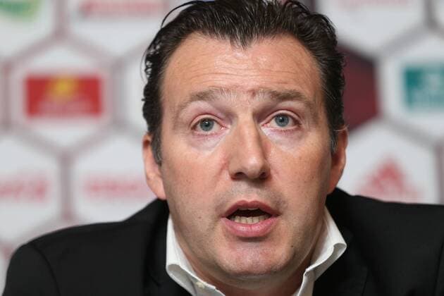Belgium s head coach Marc Wilmots pictured during a press conference PK Pressekonferenz of Belgian national soccer team Red Devils head coach, Friday 18 March 2016, at the headquarters of the federation KBVB-URBSFA, in Brussels. Red Devils will play a friendly game against Portugal on 29 March, a preparation for upcoming Euro2016. VIRGINIExLEFOUR  x04814320x