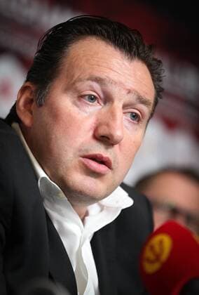 Belgium s head coach Marc Wilmots pictured during a press conference PK Pressekonferenz of Belgian national soccer team Red Devils head coach, Friday 18 March 2016, at the headquarters of the federation KBVB-URBSFA, in Brussels. Red Devils will play a friendly game against Portugal on 29 March, a preparation for upcoming Euro2016. VIRGINIExLEFOUR  x04814280x