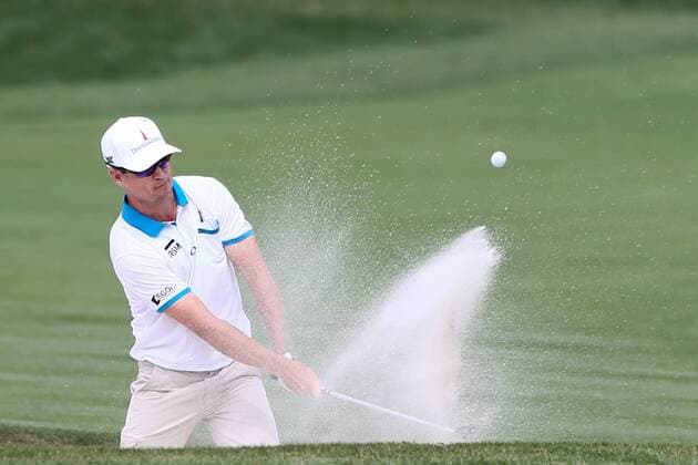 March 18, 2016 - Orlando, Florida, United States - Zach Johnson hits out of greenside bunker on the 6th hole during the second round of the Arnold Palmer Invitational at Bay Hill Club & Lodge. PGA Golf Herren 2016 - Arnold Palmer Invitational - Round 2 - ZUMAw109
