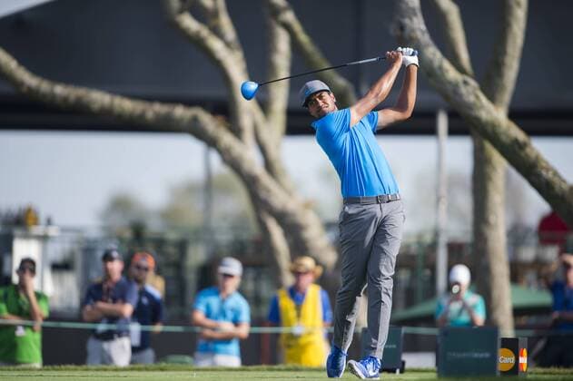 March 18, 2016: Tony Finau tees off on 9 during the second round of the Arnold Palmer Invitational in Orlando, FL. (Photograph by Roy K. Miller Icon Sportswire) GOLF: MAR 18 PGA Golf Herren - Arnold Palmer Invitational presented by MasterCard - Second Round Icon1603180492 EDITORIAL USE ONLY