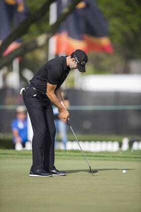 March 18, 2016: Cameron Tringale makes a successful putt on 9 during the second round of the Arnold Palmer Invitational in Orlando, FL. (Photograph by Roy K. Miller Icon Sportswire) GOLF: MAR 18 PGA Golf Herren - Arnold Palmer Invitational presented by MasterCard - Second Round Icon1603180542 EDITORIAL USE ONLY