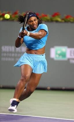 March 18, 2016: Serena Williams returns a shot against Agnieszka Radwanska of Poland during the 2016 BNP Paribas Open at Indian Wells Tennis Garden in Indian Wells, California. TENNIS 2016: BNP Paribas Open MAR 18 - ZUMAcb8_