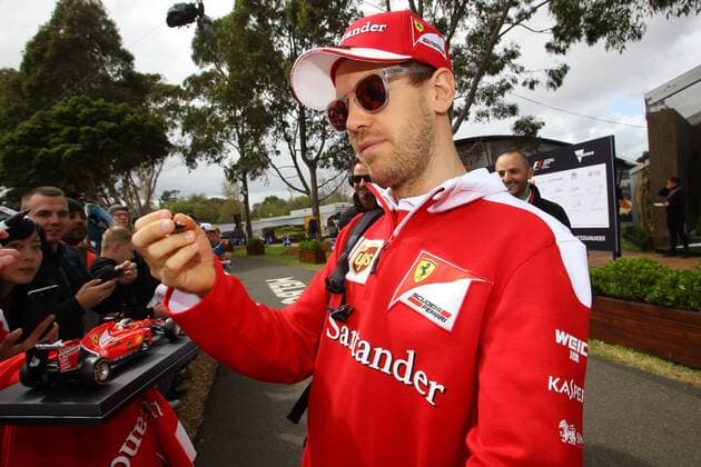 Australian Grand Prix, Melbourne 17 - 20 March 2016 19.03.2016 - Sebastian Vettel (GER) Scuderia Ferrari SF16-H 