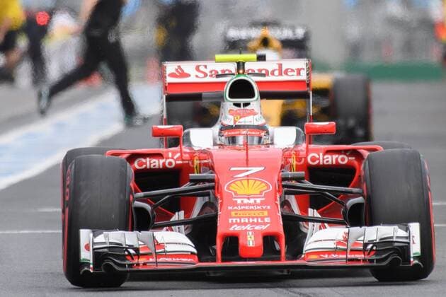 March 19, 2016: Kimi Raikkonen (FIN) 7 from the Scuderia Ferrari team leaving the pits for qualifying at the 2016 Australian Formula One Grand Prix at Albert Park, Melbourne, Australia. Formula One 2016: Australia Day 3 - ZUMAc04_