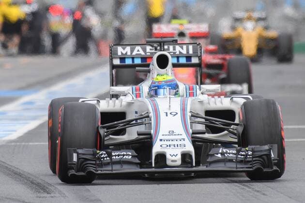 March 19, 2016: Felipe Massa (BRA) 19 from the Williams Martini Racing team leaving the pits for qualifying at the 2016 Australian Formula One Grand Prix at Albert Park, Melbourne, Australia. Formula One 2016: Australia Day 3 - ZUMAc04_