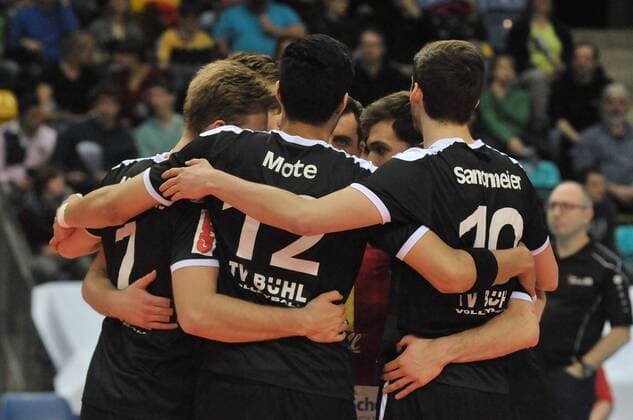 19.03.2016, xtkx, Volleyball 1.Bundesliga Playoffs, United Volleys - TV Ingersoll Bühl, emspor v.l. Neheniah Alesana Mote (TV Buehl) ,