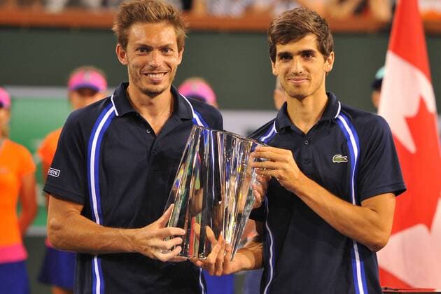 Pierre Hugues Herbert and Nicolas Mahut wins the double - TENNIS, Indian Wells 2016 - 19 03 2016 TennisMagazine Panoramic 