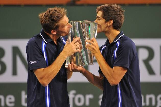 Pierre Hugues Herbert and Nicolas Mahut wins the double - TENNIS, Indian Wells 2016 - 19 03 2016 TennisMagazine Panoramic 