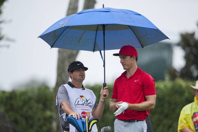 March 19, 2016: Troy Merritt and his caddie during the third round of the Arnold Palmer Invitational in Orlando, FL. (Photograph by Roy K. Miller Icon Sportswire) GOLF: MAR 19 PGA Golf Herren - Arnold Palmer Invitational presented by MasterCard - Third Round Icon160319083 EDITORIAL USE ONLY