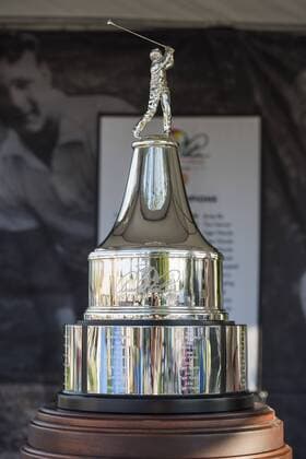 March 19, 2016: The trophy was on display during the third round of the Arnold Palmer Invitational in Orlando, FL. (Photograph by Roy K. Miller Icon Sportswire) GOLF: MAR 19 PGA Golf Herren - Arnold Palmer Invitational presented by MasterCard - Third Round Icon160319090 EDITORIAL USE ONLY