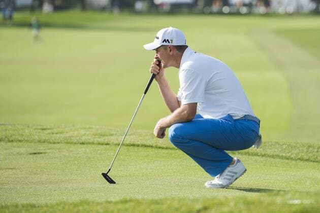 March 19, 2016: Justin Rose lines up his putt on 1 during the third round of the Arnold Palmer Invitational in Orlando, FL. (Photograph by Roy K. Miller Icon Sportswire) GOLF: MAR 19 PGA Golf Herren - Arnold Palmer Invitational presented by MasterCard - Third Round Icon160319097 EDITORIAL USE ONLY
