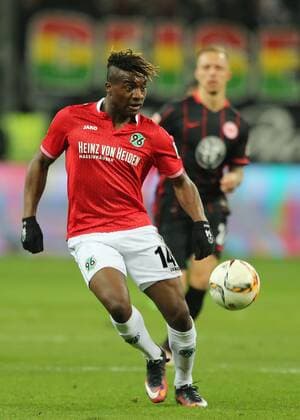 Frankfurt v.l. Allan Saint-Maximin (Hannover 96) beim Bundesliga Spiel zwischen Eintracht Frankfurt und Hannover 96 am 19.03.2016, Copyright: Voelkerx Eibner-Pressefoto EP_tvr