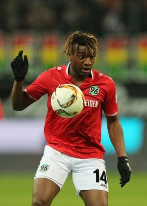 Frankfurt v.l. Allan Saint-Maximin (Hannover 96) beim Bundesliga Spiel zwischen Eintracht Frankfurt und Hannover 96 am 19.03.2016, Copyright: Voelkerx Eibner-Pressefoto EP_tvr