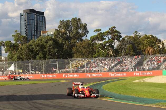 Australian Grand Prix, Melbourne 17 - 20 March 2016 20.03.2016 - Race, Sebastian Vettel (GER) Scuderia Ferrari SF16-H 