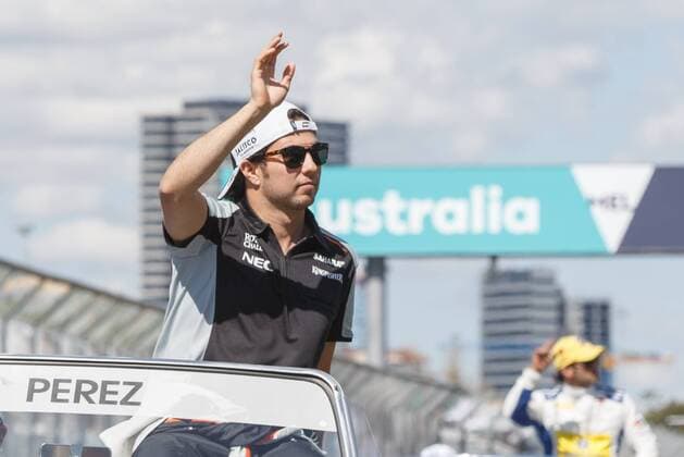 March 20, 2016: Sergio Perez (MEX) 11 from the Sahara Force India F1 team at the drivers parade prior to the 2016 Australian Formula One Grand Prix at Albert Park, Melbourne, Australia. Formula One 2016: Australia - Race - ZUMAc04_