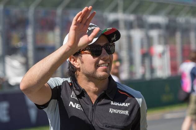 March 20, 2016: Sergio Perez (MEX) 11 from the Sahara Force India F1 team at the drivers parade prior to the 2016 Australian Formula One Grand Prix at Albert Park, Melbourne, Australia. Formula One 2016: Australia - Race - ZUMAc04_