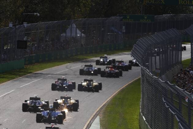 Motorsports: FIA Formula One World Championship WM Weltmeisterschaft 2016, Grand Prix of Australia, start, mass, Masse, Menge, viele, many xHOCHxZWEIx