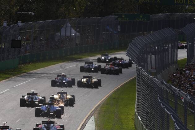 Motorsports: FIA Formula One World Championship WM Weltmeisterschaft 2016, Grand Prix of Australia, start, mass, Masse, Menge, viele, many xHOCHxZWEIx